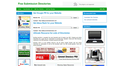 Desktop Screenshot of freesubmissiondirectories.com