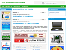 Tablet Screenshot of freesubmissiondirectories.com